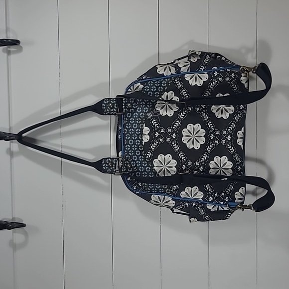 EUC Petunia Pickle Bottom It's A Small World Backpack Medium Tote Women's Bag - Picture 3 of 14